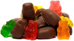 Pure Milk Chocolate Large Gummy Bears 4 Pounds Bulk Candy FREE SHIP 48 STATES - Picture 1 of 5