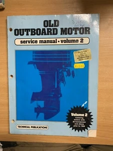 1983 "ANTIGUO MANUAL DE SERVICIO DE MOTOR FUERABORDA VOLUMEN 2" LIBRO DE BOLSILLO GRANDE (P3) - Imagen 1 de 12
