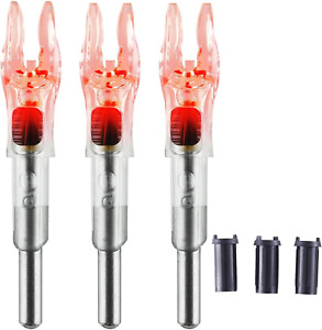 G Nock 4.2Mm Lighted Nocks with 5.2Mm Bushing for Arrows, Red, 3 Pack 0.165
