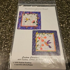Hummingbird Duet Wallhanging Quilt Pattern Custom Creations Cindy Surina - Picture 1 of 2