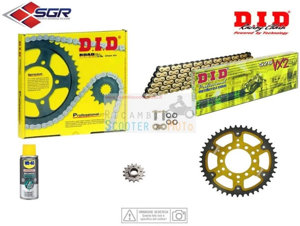 Kit de transmisión Did corona dentada Gold Race Stealth Triumph Tiger 1050 2007-14 101493ST Foto 1 de 1