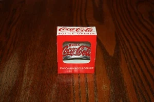 Coca-Cola Stationary Metal Bottle Opener New Old Stock New In Package (NIP) - Picture 1 of 8