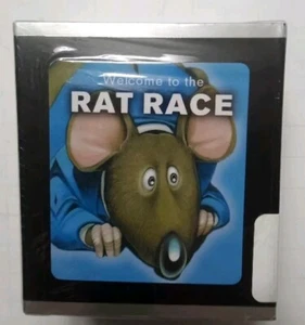 Corporate Rat Race Desktop Game W Wind-up Rat In Suit, Racetrack & Book, MIB - Picture 1 of 7