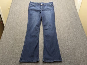 Pantalones de mezclilla Democracy para mujer 16 azules corte bota elásticos vaquera occidental boho lavado oscuro - Imagen 1 de 14