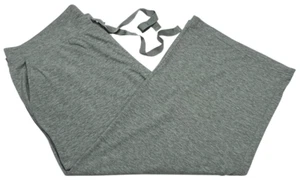 Lands End Pants Womens (XL 18) Gray Heather Wide Leg Crop Jersey Lounge Pajama - Picture 1 of 6