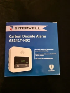SITERWELL Luftqualitätsmonitor Co2 Alarm GS241T-H02 mit Temperatur & Luftfeuchtigkeit - Bild 1 von 3