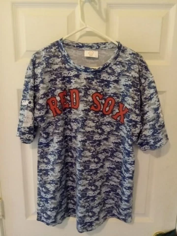 TED WILLIAMS PAWTUCKET RED SOX #9 Camo Military SGA Promo Boston JERSEY Size XL Cover