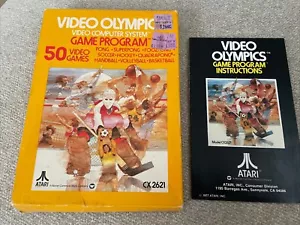 Video Olympics Atari 2600 Box & Manual Only Authentic - Picture 1 of 9