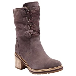 Timberland Damen Sienna hohe mitteldunkellila wasserdichte Stiefel Größe 7,5 - Bild 1 von 4