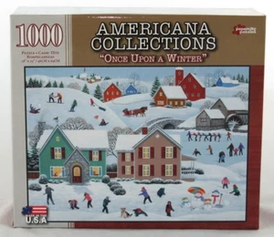 Once Upon A Winter 1000 piece Jigsaw Puzzle Americana Collection NEW christmas - Picture 1 of 1