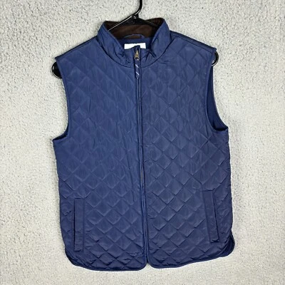 Chaleco Class Club Niños 14/16 Azul Acolchado Cremallera Completa Bolsillos Acentos Pana Foto 1 de 4