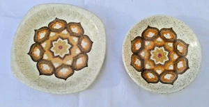Vintage 70er Retro Royal Worcester Palissey Kalabar Pin Geschirr x 2 - Bild 1 von 3