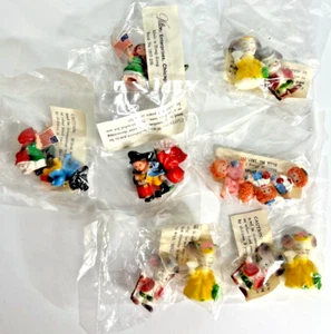 7 Dollhouse Miniatures Cake Toppers Wilton Vtg Hong Kong Mice Raggedy Ann Flag - Picture 1 of 9