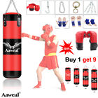 PUNCHING BAG WITH CHAINS Sparring MMA Boxing Training Gloves Kicking MMA Workout