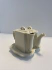 Restoration Hardware Tea Set Teapot Creamer On Tray Ceramic Tea For Two 2001