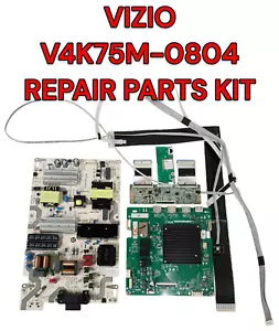 VIZIO V4K75M-0804 REPAIR PARTS KIT(MAIN 21201-04312, POWER SUPPLY 60101-05298) - Picture 1 of 10