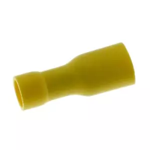 25x Flachsteckhülse vollisoliert 4-6mm² Gelb für Flachstecker Messing verzinnt - Picture 1 of 3