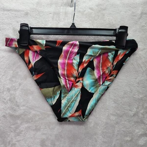 Volcom Bikini Bottoms Womens Size M Eco True Floral Print Swimsuit Full Coverage - Picture 1 of 7