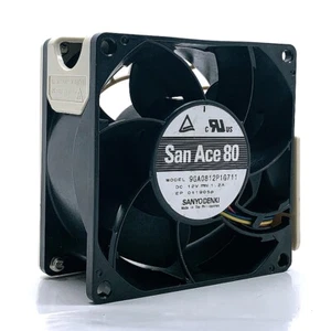 Sanyo 8CM 8038 DC 12V 1.2A 9GA0812P1G711 High Speed Large Air Flow Case Fans - Picture 1 of 5