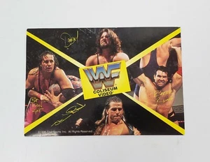 1996 WF Wrestling Cartolina Colosseo PROMO Bret Heart Shawn Michaels Razor Ramon - Foto 1 di 4