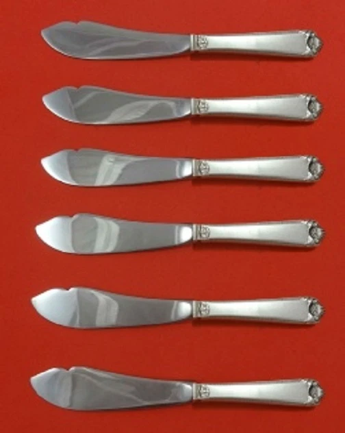 George II Rex 沃森手工追逐纯银鳟鱼刀 6 件 HHWS 定制 — 第 1/1 张图片