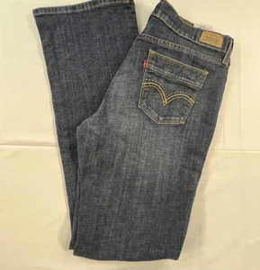 Levis 515 Womens 5 Pocket Boot Cut Denim Blue Jeans Size 10L/C - Picture 1 of 12