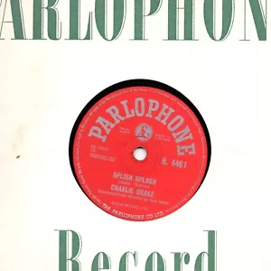 Splish Éclaboussure 1958 Bobby Darin Housse 78 Charlie Drake GB Parlophone R - Imagen 1 de 2