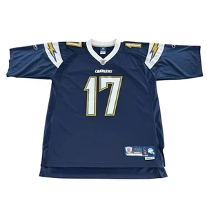 Camiseta deportiva Reebok San Diego Chargers Philip Rivers azul marino local talla grande - Imagen 1 de 8