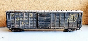 Seaboard Coast Line RR 50' waffle side single door boxcar 60078 HO Weathered - Picture 1 of 6