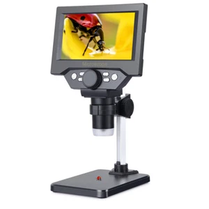 Digitales Mikroskop 1000X USB Münzmikroskop 5.5" LCD Bildschirm Löten 8 LED - Bild 1 von 14