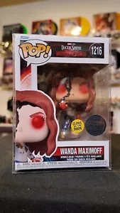 Funko Pop! Vinilo: Dr. Strange - Wanda Maximoff GLOW EE Excl. Protector #1216 pulgadas - Imagen 1 de 7