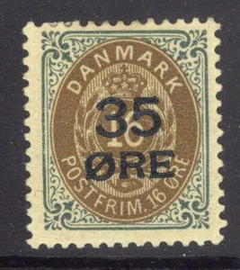 Dänemark 1912 Scott 79 No. 27A & 28 Surcharged - Bild 1 von 1