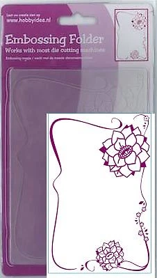 Blumen Ornament- 10,5 x 15 cm - Prägeschablone / Embossing Folder (CCC-4070) - Bild 1 von 3