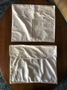 American Pacific Cotton Duck Khaki Pillow Covers Snap Closure x2 - Picture 1 of 14