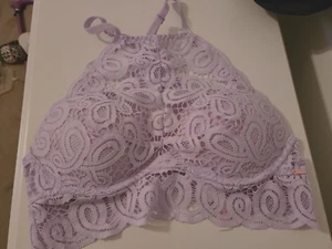 Victoria's Secret Push-up-Bralette "PINK" Spitze helllavendel lila Größe XS EUC - Bild 1 von 6