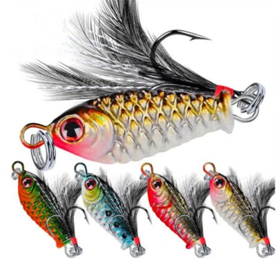 8PCS Metal Fishing Lures Jigs Fishing Bass Slow Spinner Spoon Wobblers Trolling - Image 1 of 4
