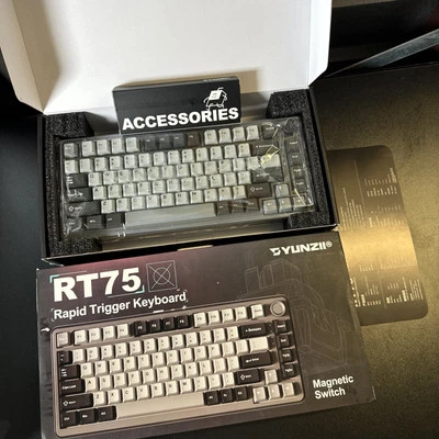 YUNZII RT75 Rapid Trigger Game Keyboard Gray Hall Mechanical Keyboard Magnetic - Image 1 of 4