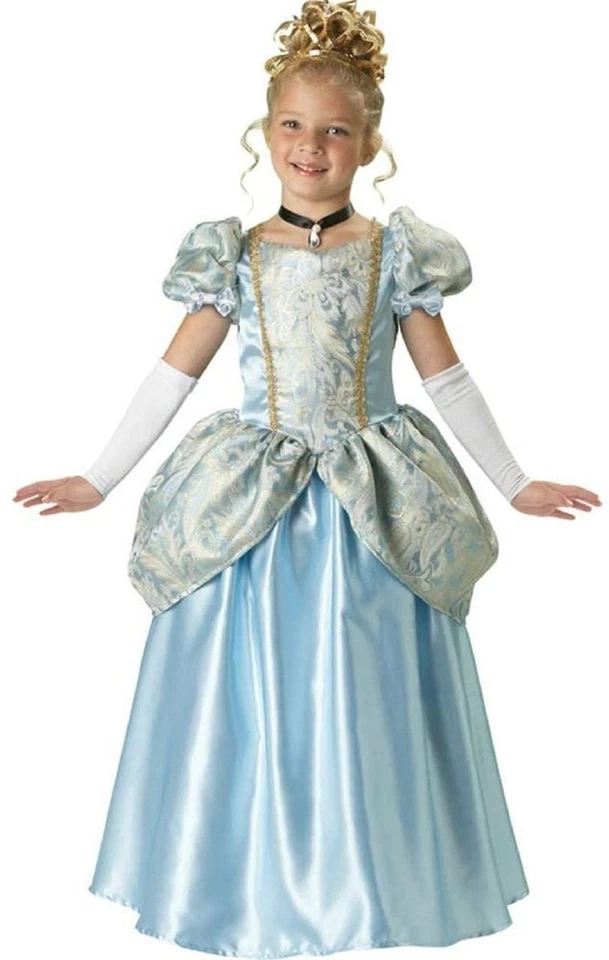 Disfraz de Halloween de lujo azul encantadora princesa niña niño talla 6 Cenicienta Foto 1 de 1