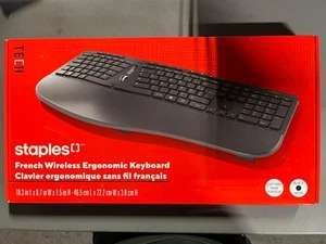 French Split Wireless Ergonomic Keyboard Dual Mode with 2.4G and Bluetooth, F... - Picture 1 of 4