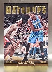 2014-15 PANINI HOOPS MATCHUPS #8 LEBRON JAMES & KEVIN DURANT - Picture 1 of 2