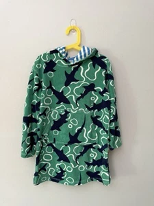 Mini Boden Kids Swimming Shark Toweling Hoodie Swim Cover Up 7-8 Years - Picture 1 of 5