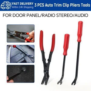 3Pcs Car Trim Clip Upholstery Removal Tool Door Panel Fastener Pin Pliers Puller - Bild 1 von 7