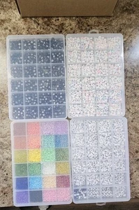 2+ Pounds Assorted Color/Alpha/Numerical Beads Bulk Lot (Tatts) - Picture 1 of 5
