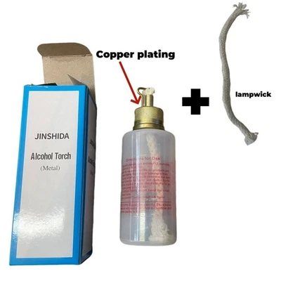 Dental Lab Alcohol Burner Lamp Plastic Copper Plated Nozzle Torch Flame Bottle - Image 1 of 4