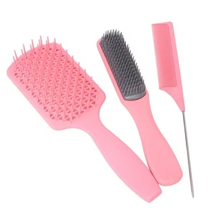 3pcs Haarbürste Set Antistatische Hitzebeständige Massage Styling Hair Kämme CHP - Bild 1 von 22