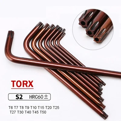 Short Long Star Torx Allen Key Security Wrench T6 to T50 Ball End Metric Spanner - Image 1 of 4