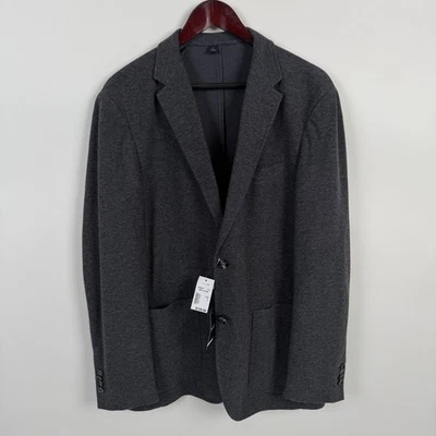 Blazer Jos A Bank tejido piqué ajuste a medida L chaqueta gris abrigo deportivo sin estructura Foto 1 de 4