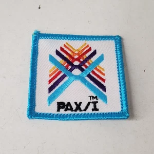 Vintage Pax/I Logo Patch Olympics Embroidered Sew On Patch Sports Hat Cap - Picture 1 of 4
