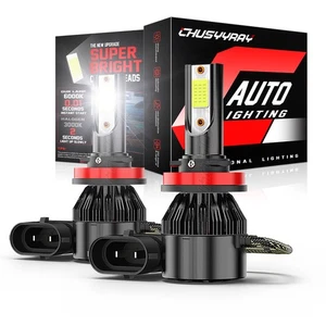 2X H11 LED Headlight Bulb Kit Low Beam Fit 2007-2013 GMC Sierra 1500 2500 3500 - Picture 1 of 10