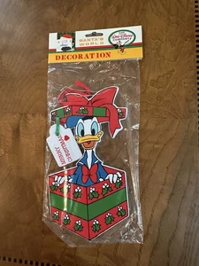 Santa's World Disney Pato Donald Madera Adorno de Navidad Kurt Adler NUEVO - Imagen 1 de 2
